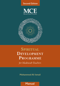 Spiritual Development Programme for Madrasah Teachers (Second Edition, 2023)