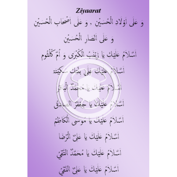 Ziyarat after Namaaz and Dua of Imame Zamana (A) - Booklet - Image 3